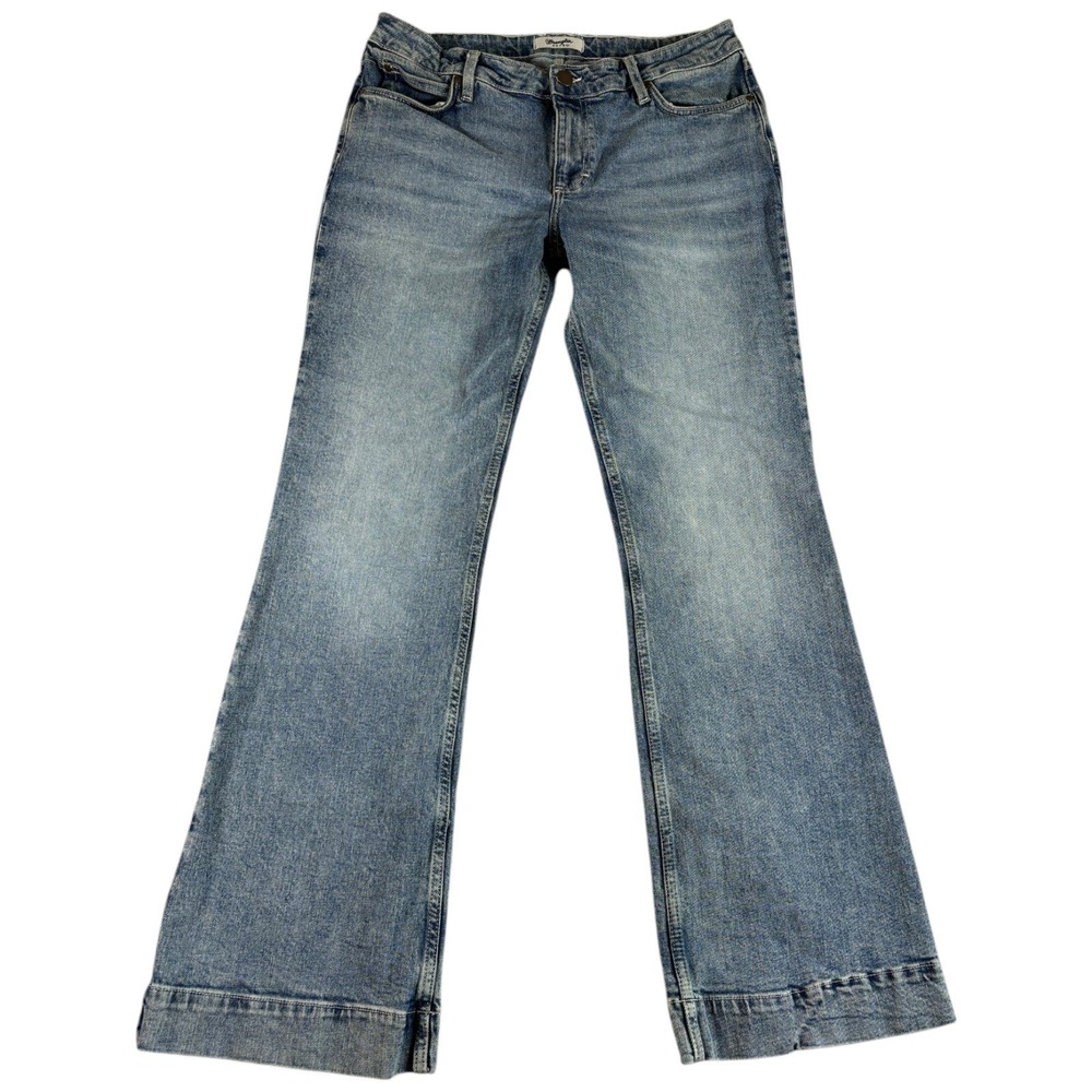 Wrangler Retro Slim Bootcut Jeans Mens 32x34 Blue Medium Wash Faded 112352977